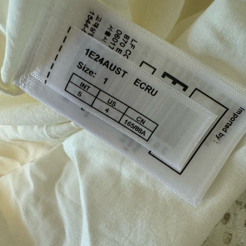 Ba&sh Eyelet Square Neck Open Back Austin Dress - Picture 13 of 14